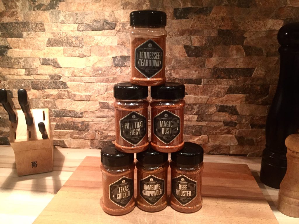 Ankerkraut BBQ Rub Set mit 6 Streuern